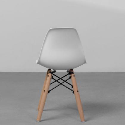 Imagem de Cadeira Eiffel Infantil Base Madeira - Branca