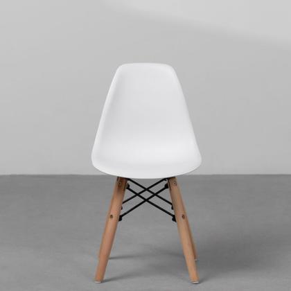 Imagem de Cadeira Eiffel Infantil Base Madeira - Branca