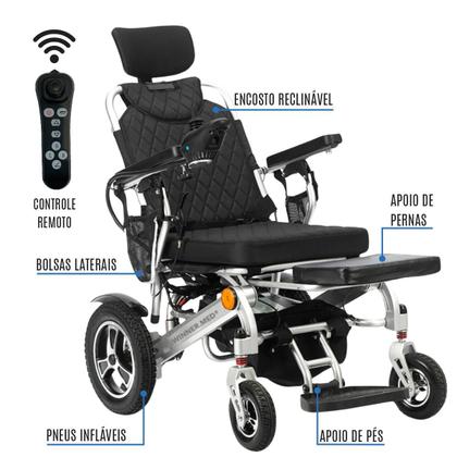 Imagem de Cadeira Elétrica Dobrável com Joystick e Longa Autonomia Winner.Med
