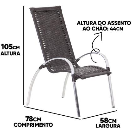 Imagem de Cadeira em Alumínio Garden Para Área Varanda Trama Original