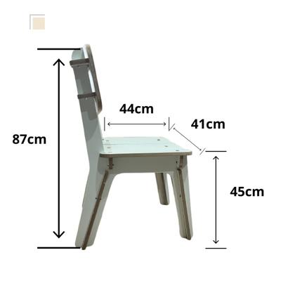 Imagem de Cadeira Em Mdf Para Cozinha De Montar P/ Refeição De Encaixe