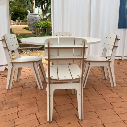 Imagem de Cadeira Em Mdf Para Cozinha De Montar P/ Refeição De Encaixe