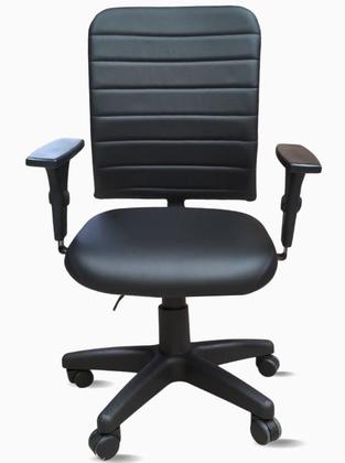 Imagem de Cadeira Ergonômica Giratória Executiva Office Magnum Gomada Nr17 material sintético