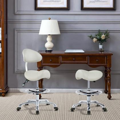 Imagem de Cadeira Ergonômica Rolling Saddle Stool Grace&Grace com Encosto