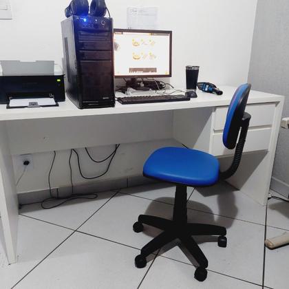 Imagem de Cadeira Ergonomica Secretária Para Escritório Sem Braço