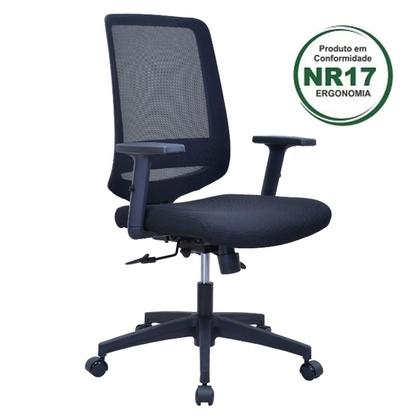 Imagem de Cadeira Escritório Diretor Giratória Ergonômica NR17 Shanghai Preto