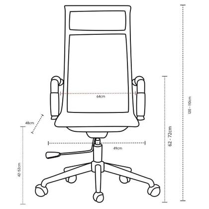 Imagem de Cadeira Escritório Esteirinha Com Rodinha Fortt Bilbao