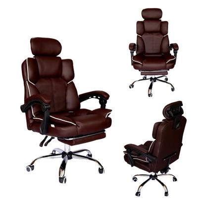 Imagem de Cadeira Escritório Executiva Premium Luxo Presidente Alto Padrão Giratória Office Confortável Apoio Lombar e Pés Resistente C7 Neo Promotora