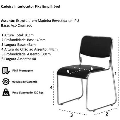 Imagem de Cadeira Escritório Fixa Auditório Hotel Auditório Hotel Interlocutor Dubai