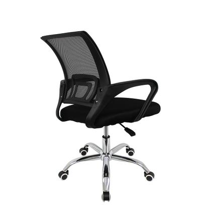 Imagem de Cadeira Escritório Giratória Escrivaninha Secretária Arco Preto Ergonomica Escrivaninha Conforto e Elegância