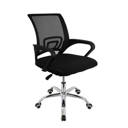 Imagem de Cadeira Escritório Giratória Escrivaninha Secretária Arco Preto Ergonomica Escrivaninha Conforto e Elegância