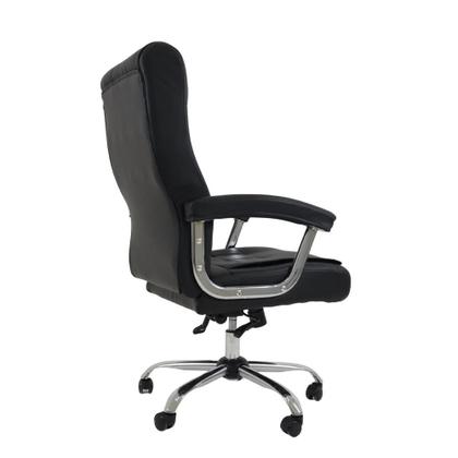 Imagem de Cadeira Escritório Home Office Presidente Mini Big Preta Ergonômica com Molas Ensacadas e Sistema Relax