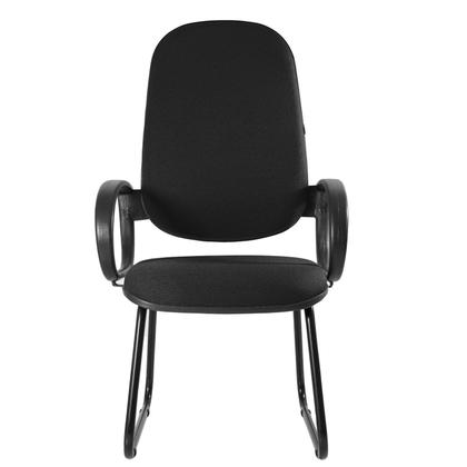 Imagem de Cadeira Escritório Interlocutor Base Sky com Braço Orelha Metal Wood Design