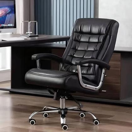 Imagem de Cadeira Escritório Presidente Confortavel Ergonomica Grande Preta