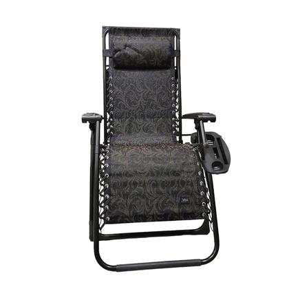 Imagem de Cadeira Espreguiçadeira Dobravel Jardim Praia Sol Verao Gravidade Zero Reclinavel Acampamento Lazer Ar Livre Quintal Portatil