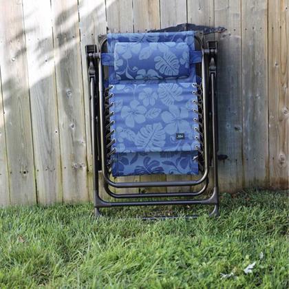 Imagem de Cadeira Espreguiçadeira Praia Dobravel Reclinavel Piscina Verao Jardim Quintal Varanda Lazer Descanso Pescaria Ar Livre Gravidade Zero