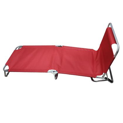 Imagem de Cadeira Espreguiçadeira Reclinavel 3 Posiçoes Dobravel Piscina Jardim Quintal Varanda Praia Sol Verao Lazer  Descanso