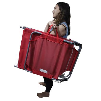 Imagem de Cadeira Espreguiçadeira Reclinavel 3 Posiçoes Dobravel Piscina Jardim Quintal Varanda Praia Sol Verao Lazer  Descanso