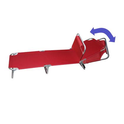 Imagem de Cadeira Espreguiçadeira Reclinavel 3 Posiçoes Dobravel Piscina Jardim Quintal Varanda Praia Sol Verao Lazer  Descanso