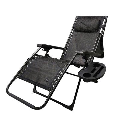 Imagem de Cadeira Espreguiçadeira Reclinavel Dobravel Praia Piscina Sol Verao Jardim Gravidade Zero Lazer Ar Livre Acampamento Portatil Quintal