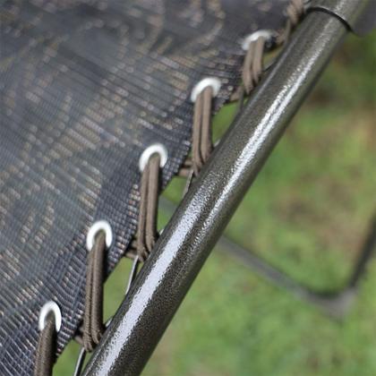 Imagem de Cadeira Espreguiçadeira Reclinavel Dobravel Praia Piscina Sol Verao Jardim Gravidade Zero Lazer Ar Livre Acampamento Portatil Quintal