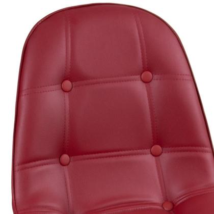 Imagem de Cadeira estofada Eames Eiffel Botonê - Base de madeira clara