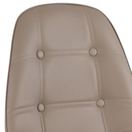 Imagem de Cadeira estofada Eames Eiffel Botonê - Base de madeira clara