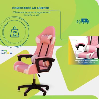 Imagem de Cadeira Gamer C7 Neo Profissional Resistente Ergonômica Confortável Apoio de Cabeça e Lombar Performance Design Executiva Escritório Setup Jogos