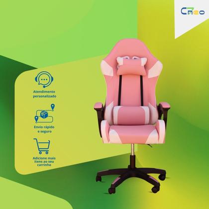 Imagem de Cadeira Gamer C7 Neo Profissional Resistente Ergonômica Confortável Apoio de Cabeça e Lombar Performance Design Executiva Escritório Setup Jogos