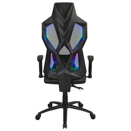 Imagem de Cadeira Gamer Clanm Skaly Ergonômica Confortável Apoio de Braço  Ajustável Base de Metal Com 3 Modos de Iluminação Rgb