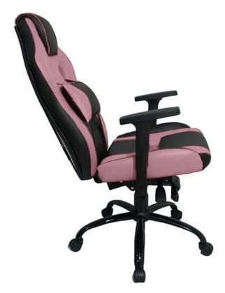 Imagem de Cadeira Gamer com Almofada Linha Gamer Racing Rosa