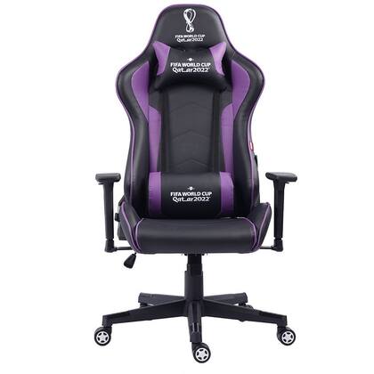 Imagem de Cadeira Gamer Copa do Mundo Qatar 2022 Edição Especial Preto Com Roxo - MT-2000 BP1