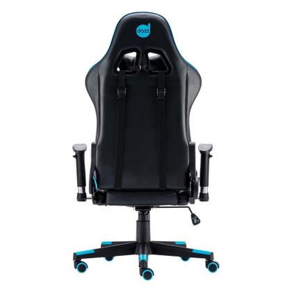 Imagem de Cadeira Gamer DAZZ PRIME X V2, para Até 140KG, Inclinação 180 Grau, Claase 4, Preto e Azul - 62000155