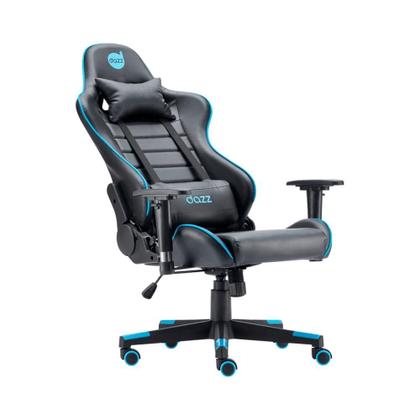 Imagem de Cadeira Gamer DAZZ PRIME X V2, para Até 140KG, Inclinação 180 Grau, Claase 4, Preto e Azul - 62000155