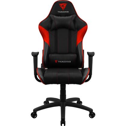 Imagem de Cadeira Gamer de Jogos ThunderX3 EC3 Com Rodinhas, Inclinação Regulável e Altura Ajustável Suporta 120kg Vermelho