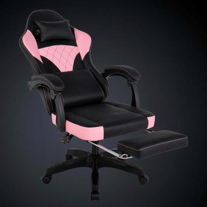 Imagem de Cadeira Gamer Ergonômica Com Estofado Couro Para Escritório