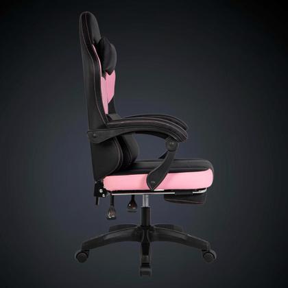 Imagem de Cadeira Gamer Ergonômica Com Estofado Couro Para Escritório