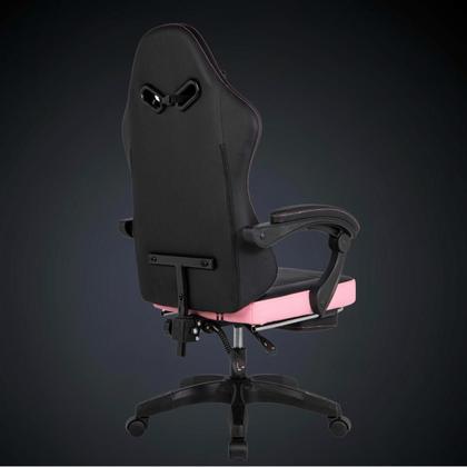 Imagem de Cadeira Gamer Ergonômica Com Estofado Couro Para Escritório
