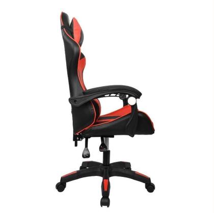 Imagem de Cadeira Gamer Ergonômica Reclinável C Massageador Verm/Preta