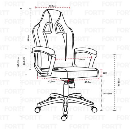 Imagem de Cadeira Gamer Fortt Lípsia Verde - CGF002-VR