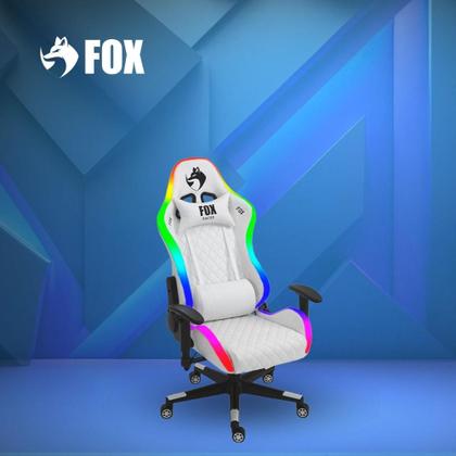 Imagem de Cadeira Gamer FOX Racer RGB com Iluminação Led Branca - UT-C1583L