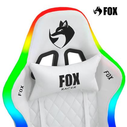 Imagem de Cadeira Gamer FOX Racer RGB com Iluminação Led Branca - UT-C1583L