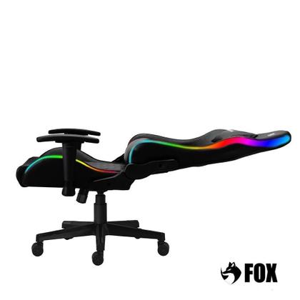 Imagem de Cadeira Gamer Fox Racer Rgb Com Iluminação Led Preta UT-C1583L