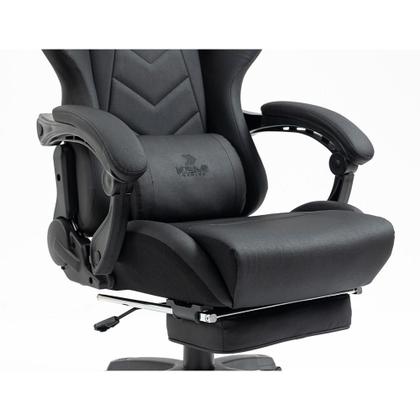 Imagem de Cadeira Gamer KBM! GAMING Tempest CG500 Preta Com Almofadas, Descanso Para Pernas Retrátil, Reclinável - KGCG500PT