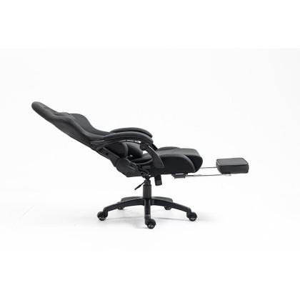 Imagem de Cadeira Gamer KBM! GAMING Tempest CG500 Preta Com Almofadas, Descanso Para Pernas Retrátil, Reclinável - KGCG500PT