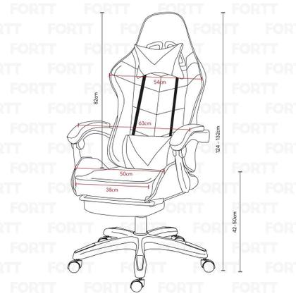 Imagem de Cadeira Gamer Snake Lancaster Azul - Cgf001-a