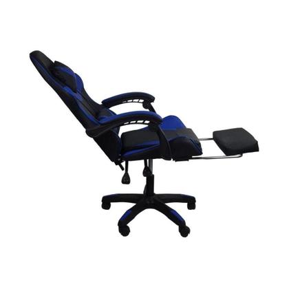 Imagem de Cadeira Gamer Stillus Ergonômica Com Apoio Para Os Pés Azul