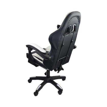 Imagem de Cadeira Gamer Stillus Ergonômica Com Apoio Para Os Pés Preto E Branco