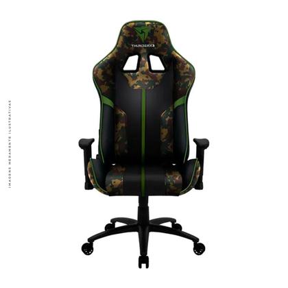 Imagem de Cadeira Gamer ThunderX3, Até 120kg, CAMO/VD - BC3 Military