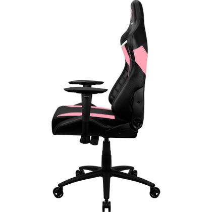 Imagem de Cadeira Gamer ThunderX3 Com Encosto Reclinável de 135material sintético e Fibra de Carbono Com Base de Metal e Giratória Apoio de Braço 2D Cor Rosa e Preta